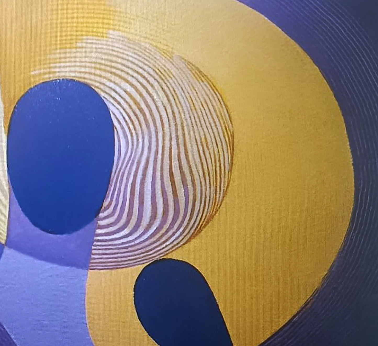 Oil painting of mother and child by Alexander Strashevich with bold geometric shapes