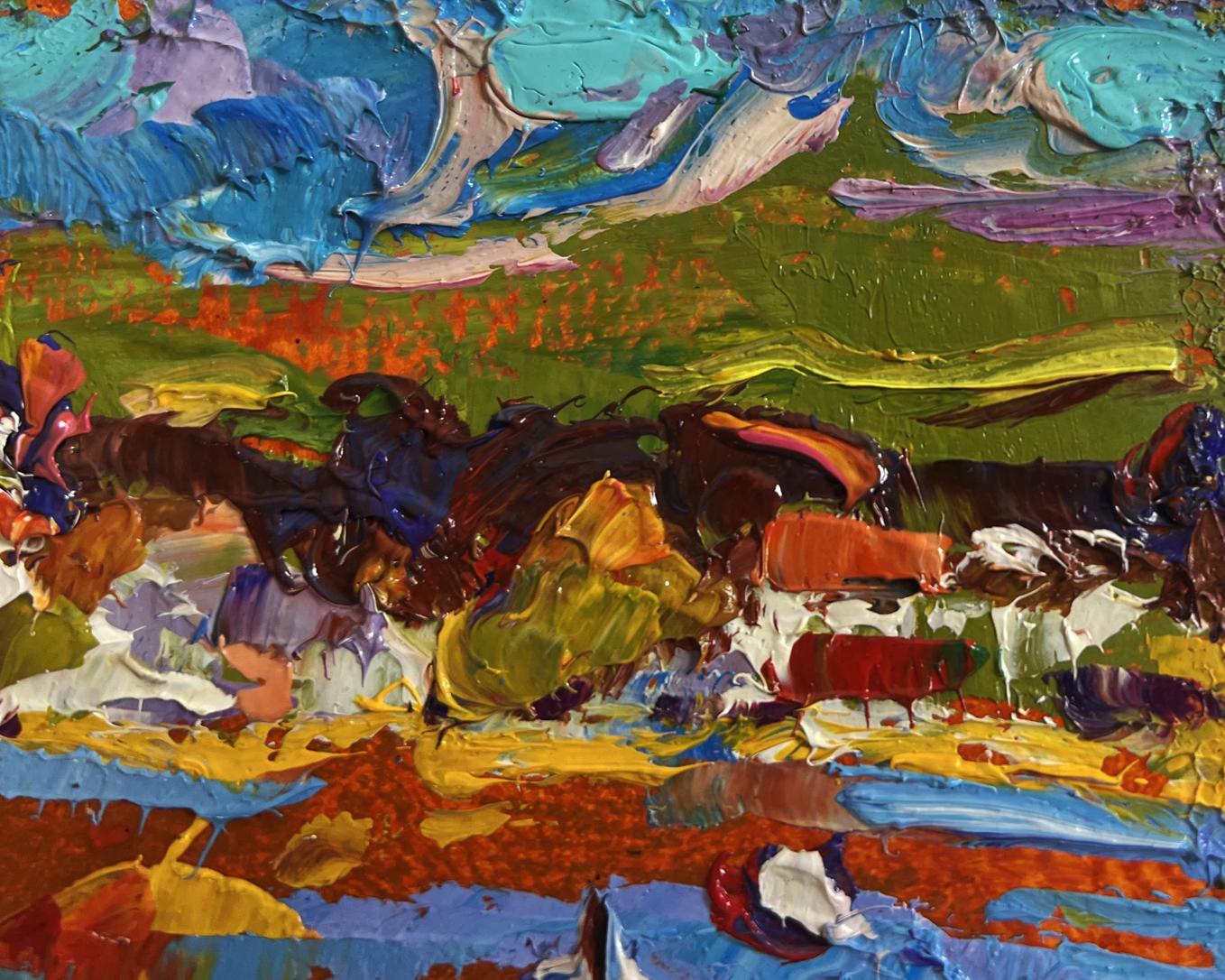 Vibrant Frosty Day in the Field oil painting by Oleksiy Ivanyuk
