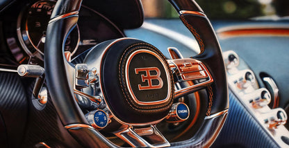Acrylic painting Bugatti Chiron Johannes Wessmark