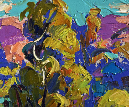 Vibrant Oleksiy Ivanyuk oil painting Fresh summer morning in bold hues