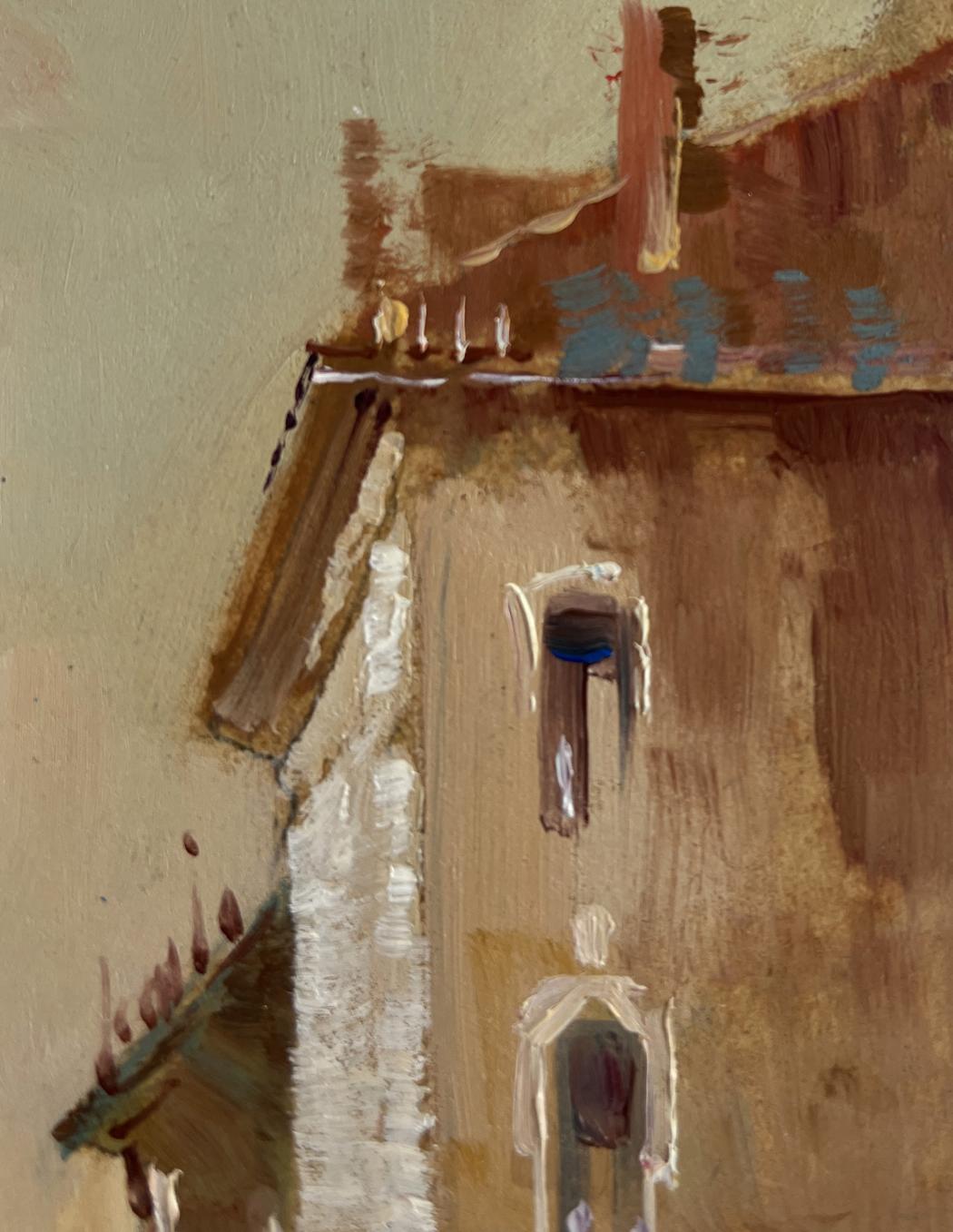 Textured oil painting of Venice sunset by Yuriy Suprunchuk