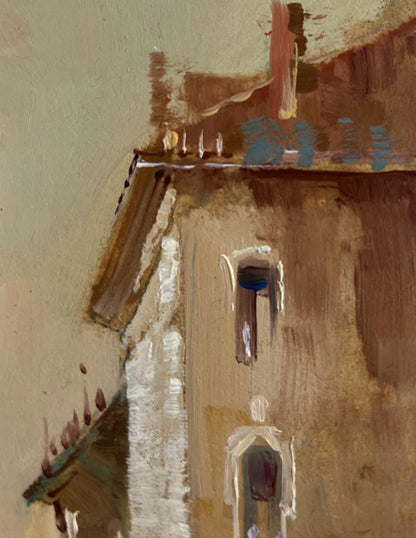 Textured oil painting of Venice sunset by Yuriy Suprunchuk