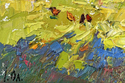 Vibrant impressionist oil painting Relaxation near home by Oleksiy Ivanyuk