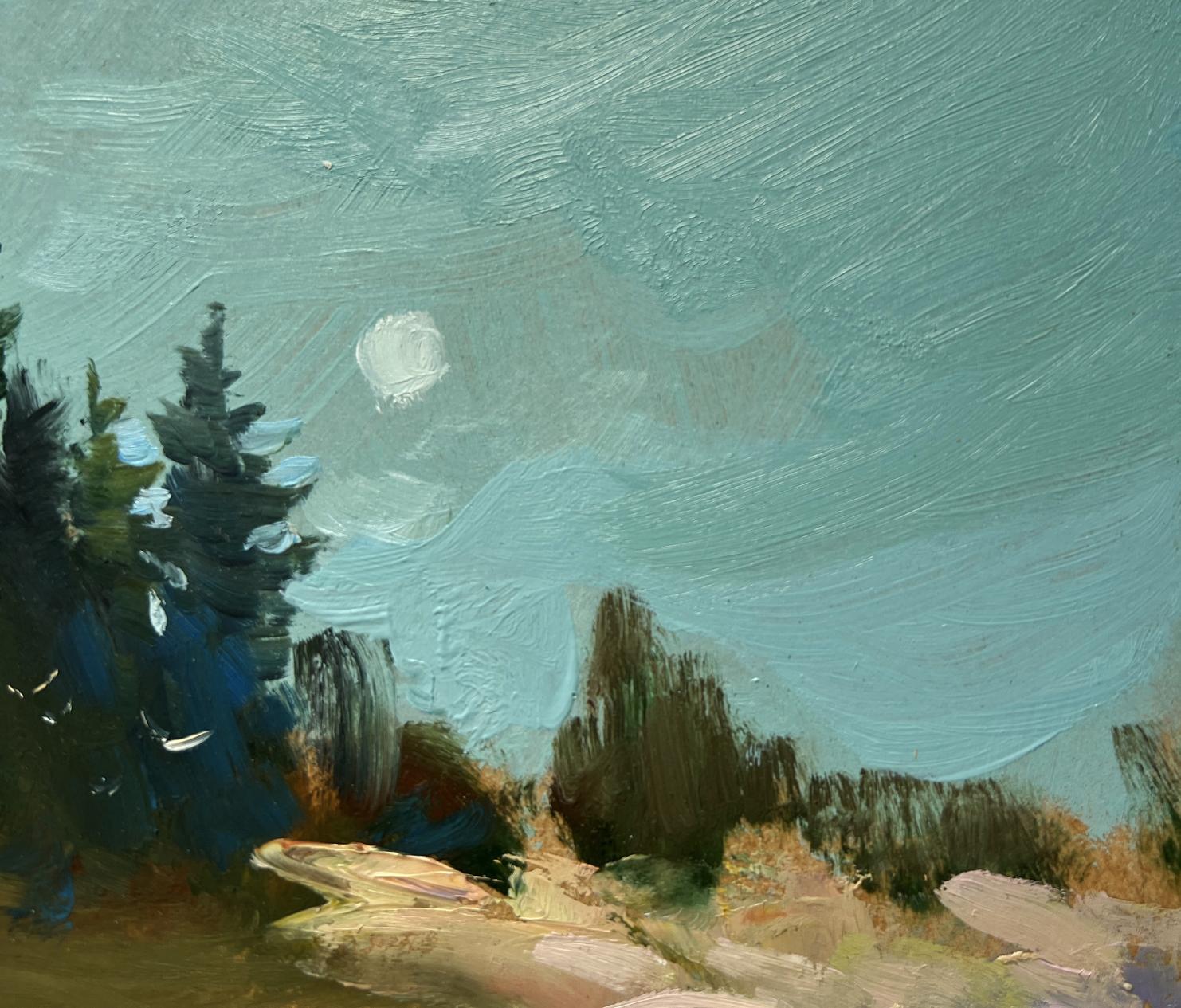 Oil painting Forest in the reflection of the river by Yuriy Suprunchuk