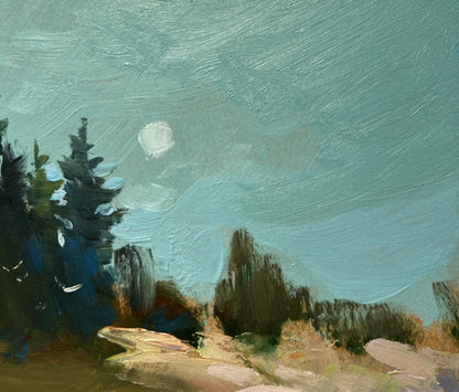 Oil painting Forest in the reflection of the river by Yuriy Suprunchuk