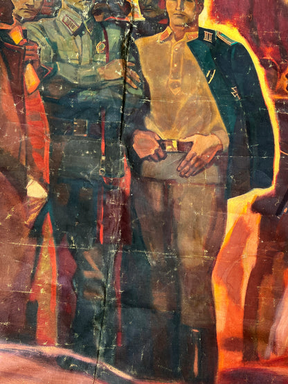 Oil painting Scout Kuznetsov Strong in spirit Anatoly Dovzhenko