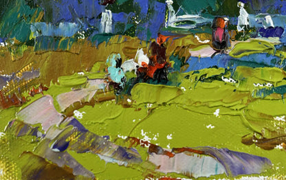 Vibrant impressionist oil painting A Walk in the Park by Oleksiy Ivanyuk