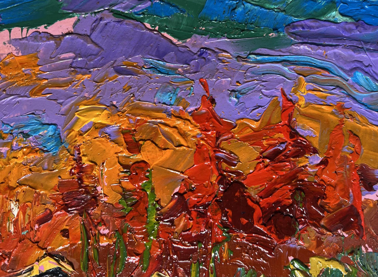 Vibrant Autumn in the Mountains oil painting by Oleksiy Ivanyuk