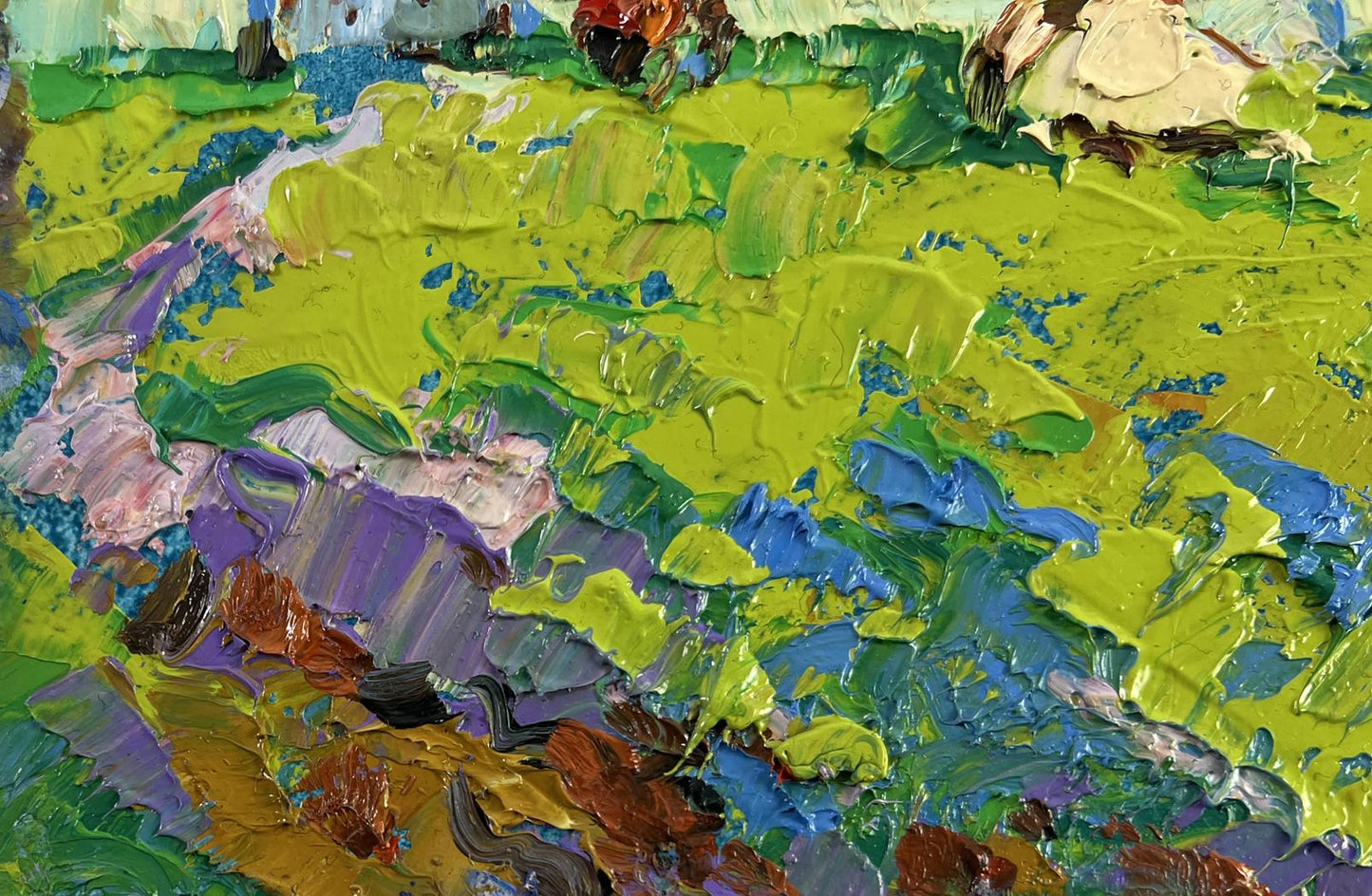 Vibrant impressionist oil painting Silence filled with warmth by Oleksiy Ivanyuk