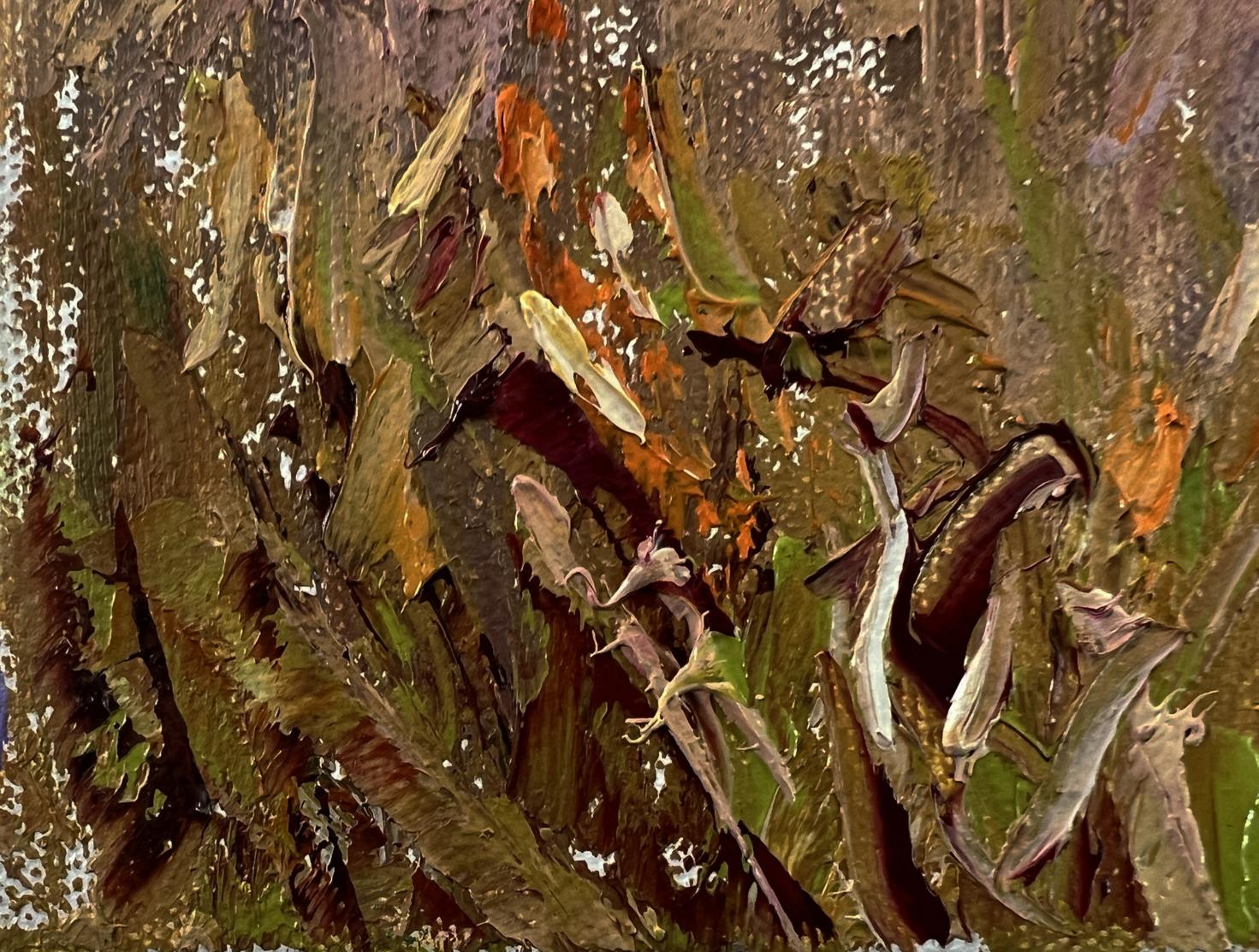Oil painting Spacious field by Oleksiy Ivanyuk with earthy textured brushstrokes