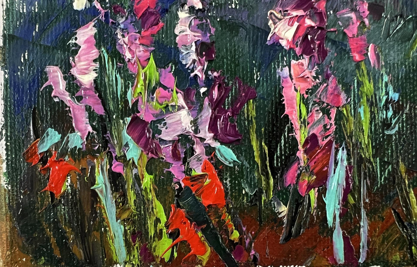 Vibrant impressionist oil painting Evening cold by Oleksiy Ivanyuk