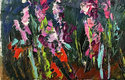 Vibrant impressionist oil painting Evening cold by Oleksiy Ivanyuk