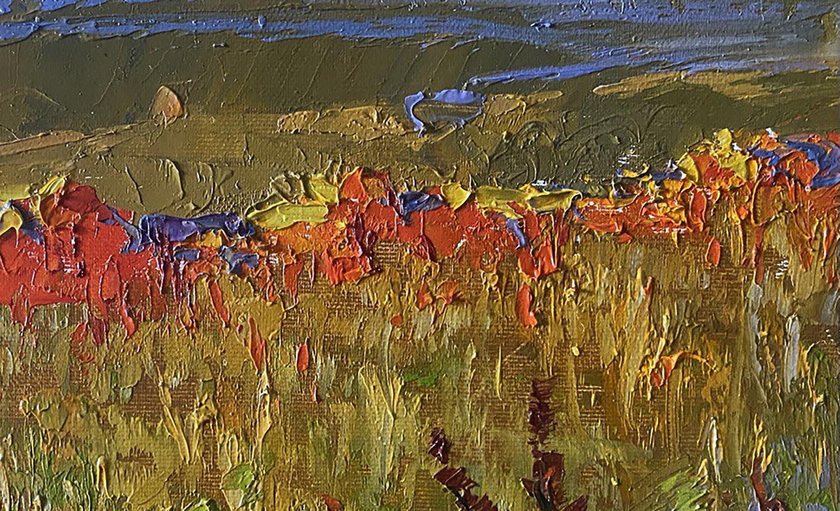 Textured impasto oil painting Step to the Horizon by Oleksiy Ivanyuk