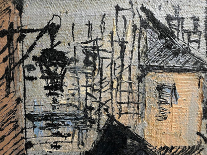 Oil painting Parisian comfort by Serhiy Kovalev rustic village scene