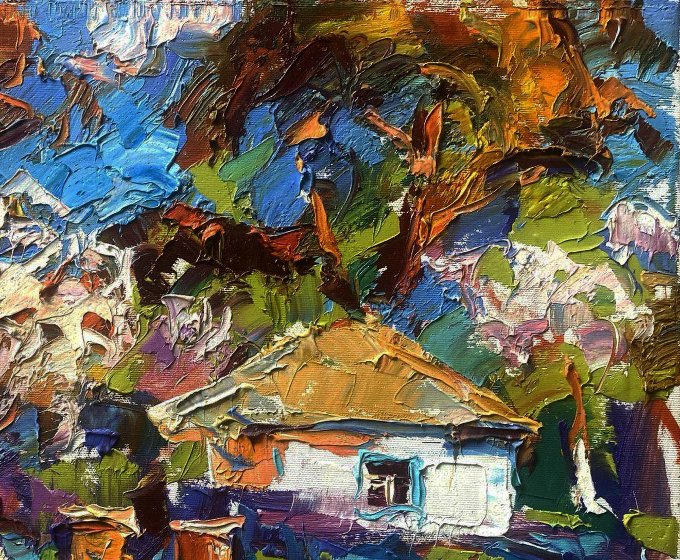 Oil painting The earth is waking up spring has come by Oleksiy Ivanyuk