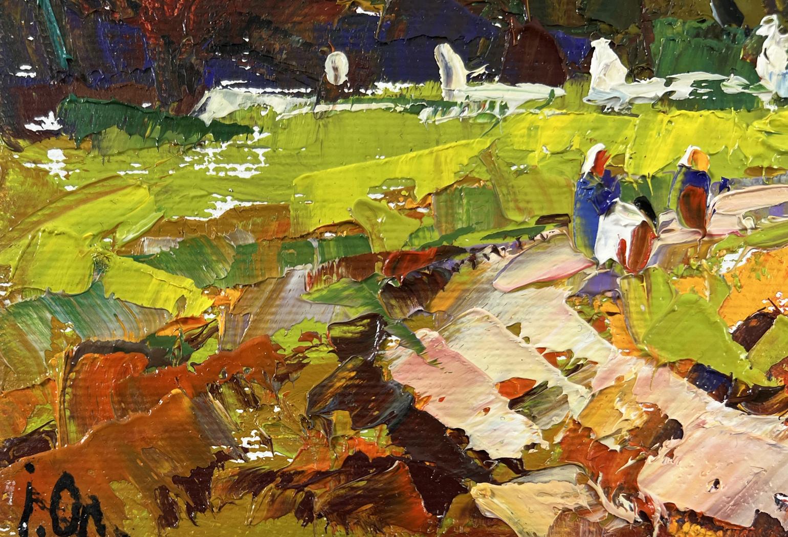 Vibrant impressionist oil painting In the Evening Calm by Oleksiy Ivanyuk