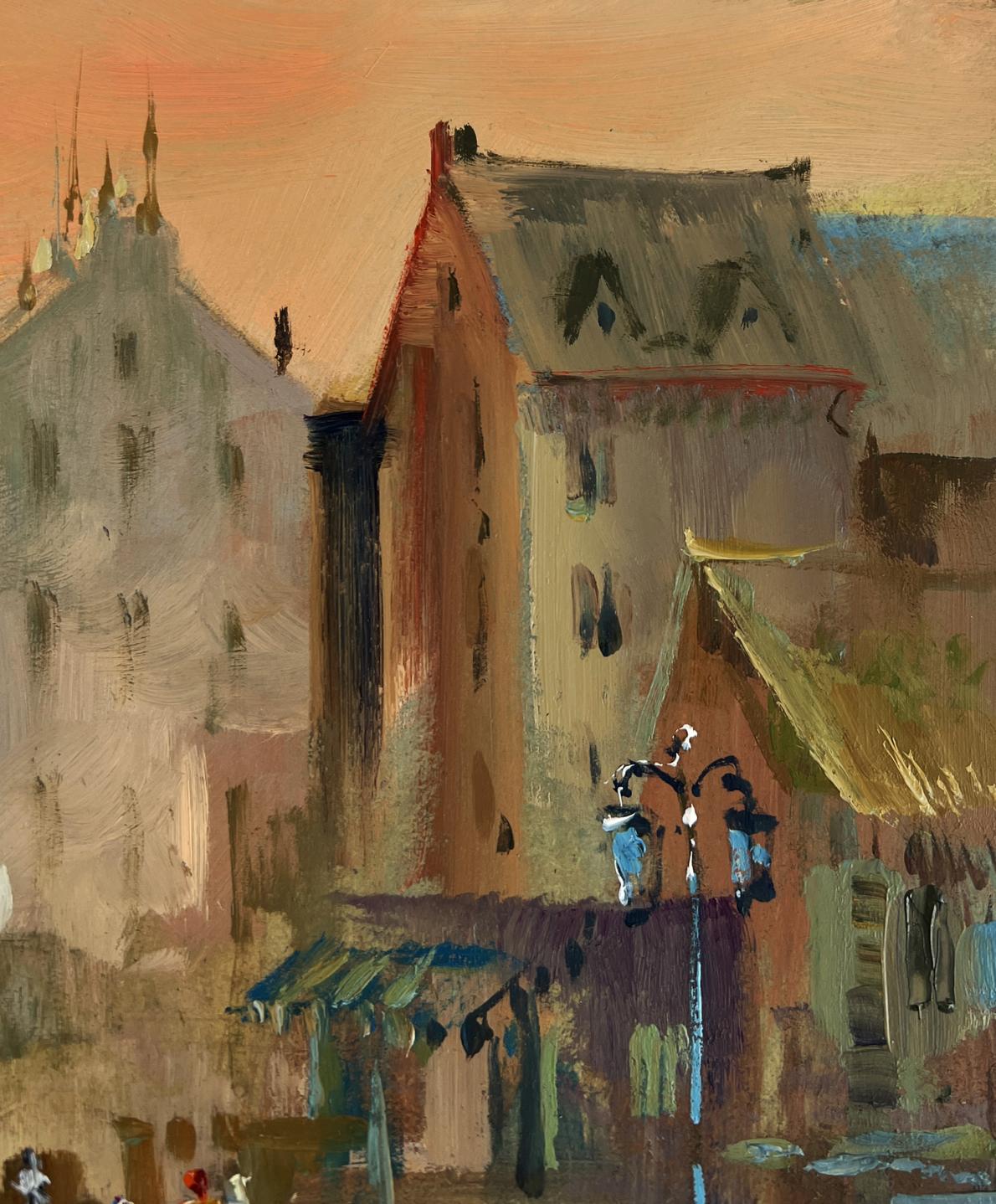 Oil painting of romantic Venice sunset by Yuriy Suprunchuk
