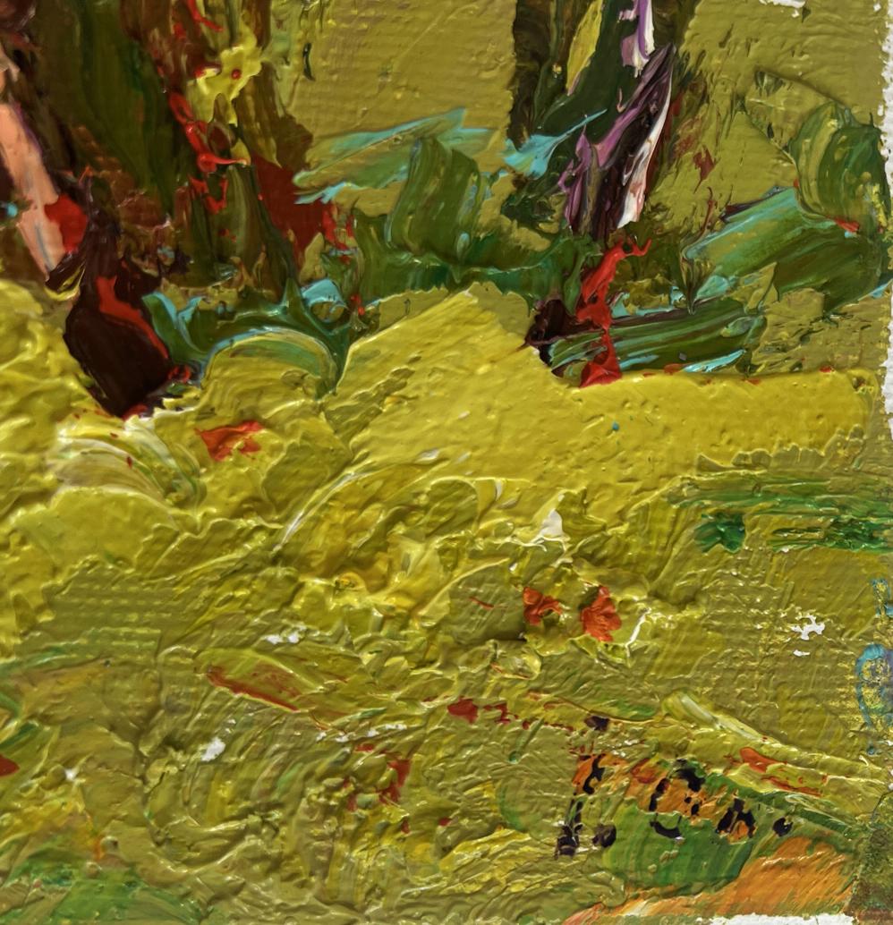 Oil painting Juicy summer meadows by Oleksiy Ivanyuk vibrant impasto abstract