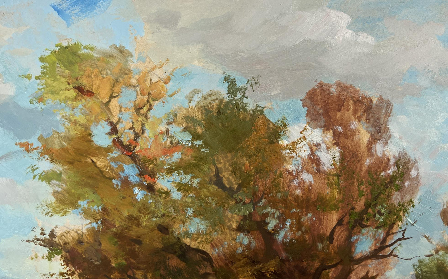 Oil painting A moment of silence by the river by Yuriy Suprunchuk