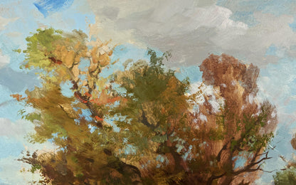 Oil painting A moment of silence by the river by Yuriy Suprunchuk