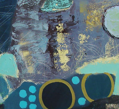 Abstract oil painting Find your treasure in abstraction by Tatyana Shulyak