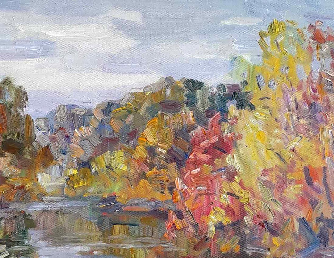 Oil Painting Autumn Nature Landscape 