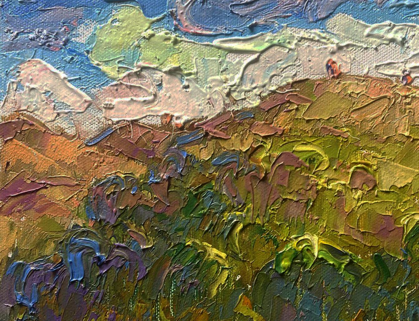 Oil painting A path at the foot of the mountains by Oleksiy Ivanyuk