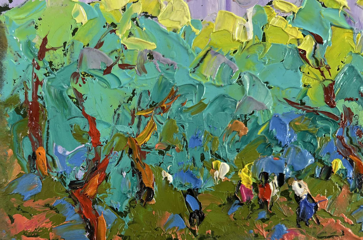Vibrant Spring in the City oil painting by Oleksiy Ivanyuk