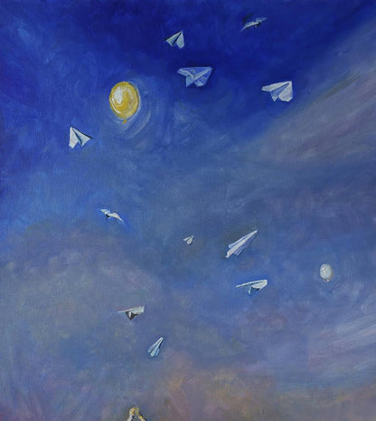 Oil painting White wings Anatoly Varvarov