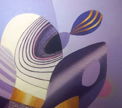 Oil painting Playing with shapes by Alexander Strashevich: abstract concentric circles