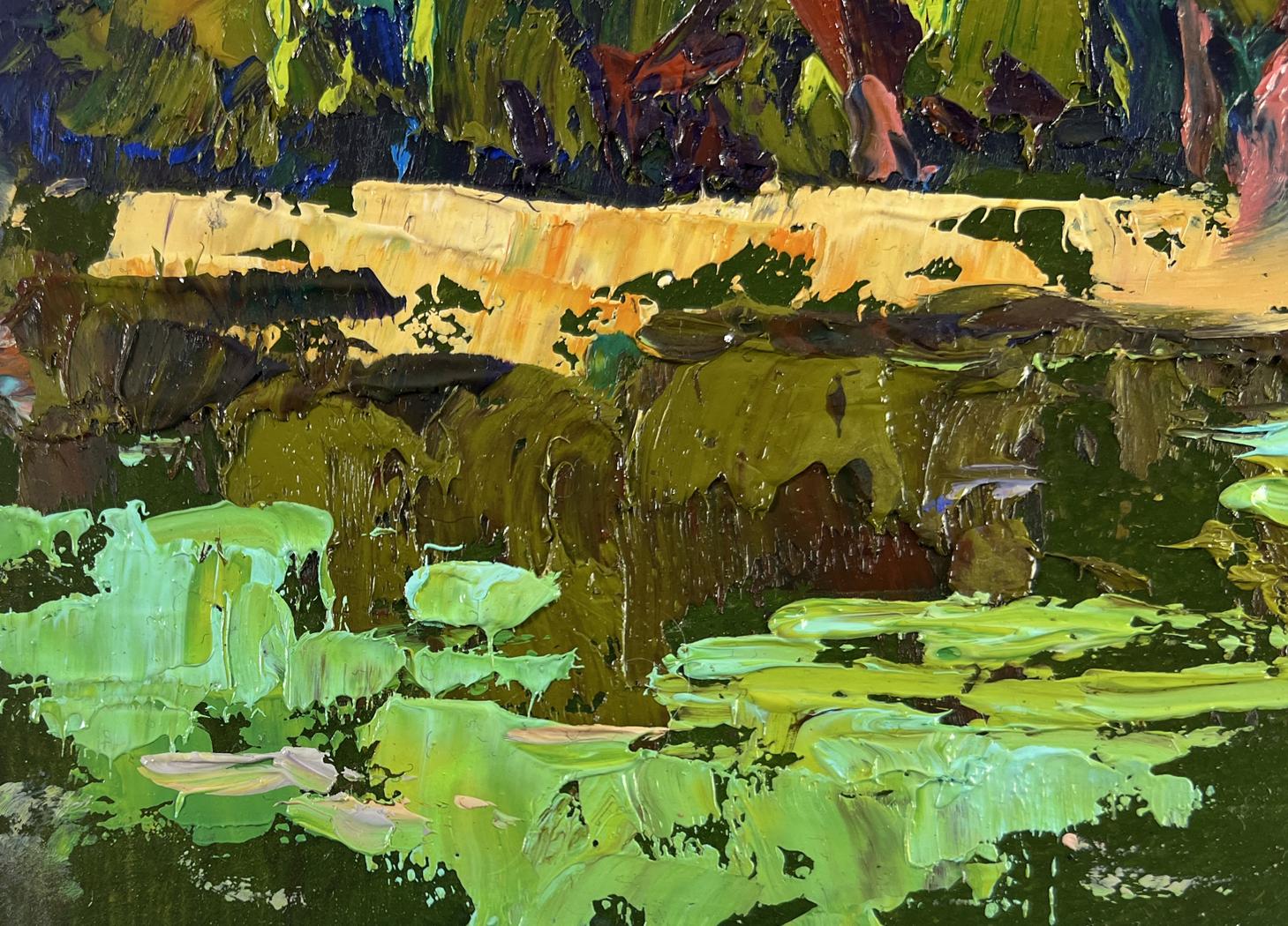 Vibrant impressionist oil painting Calm on the Water by Oleksiy Ivanyuk