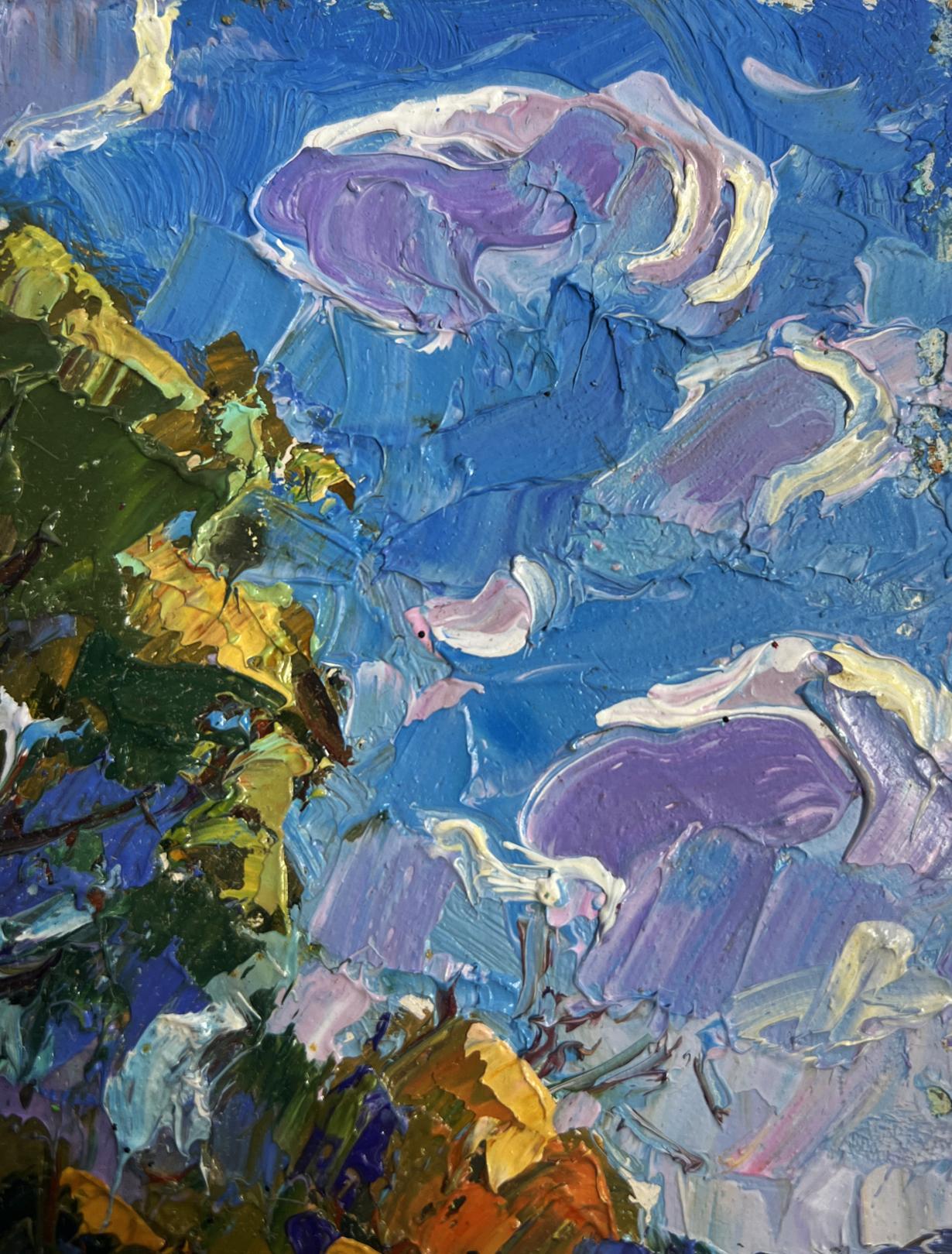Vibrant impressionist oil painting Early morning on a boat by Oleksiy Ivanyuk