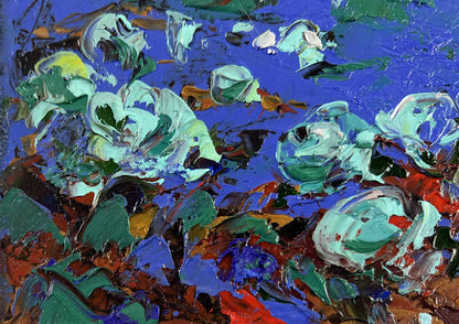 Vibrant impressionist oil painting The garden smells of summer by Oleksiy Ivanyuk