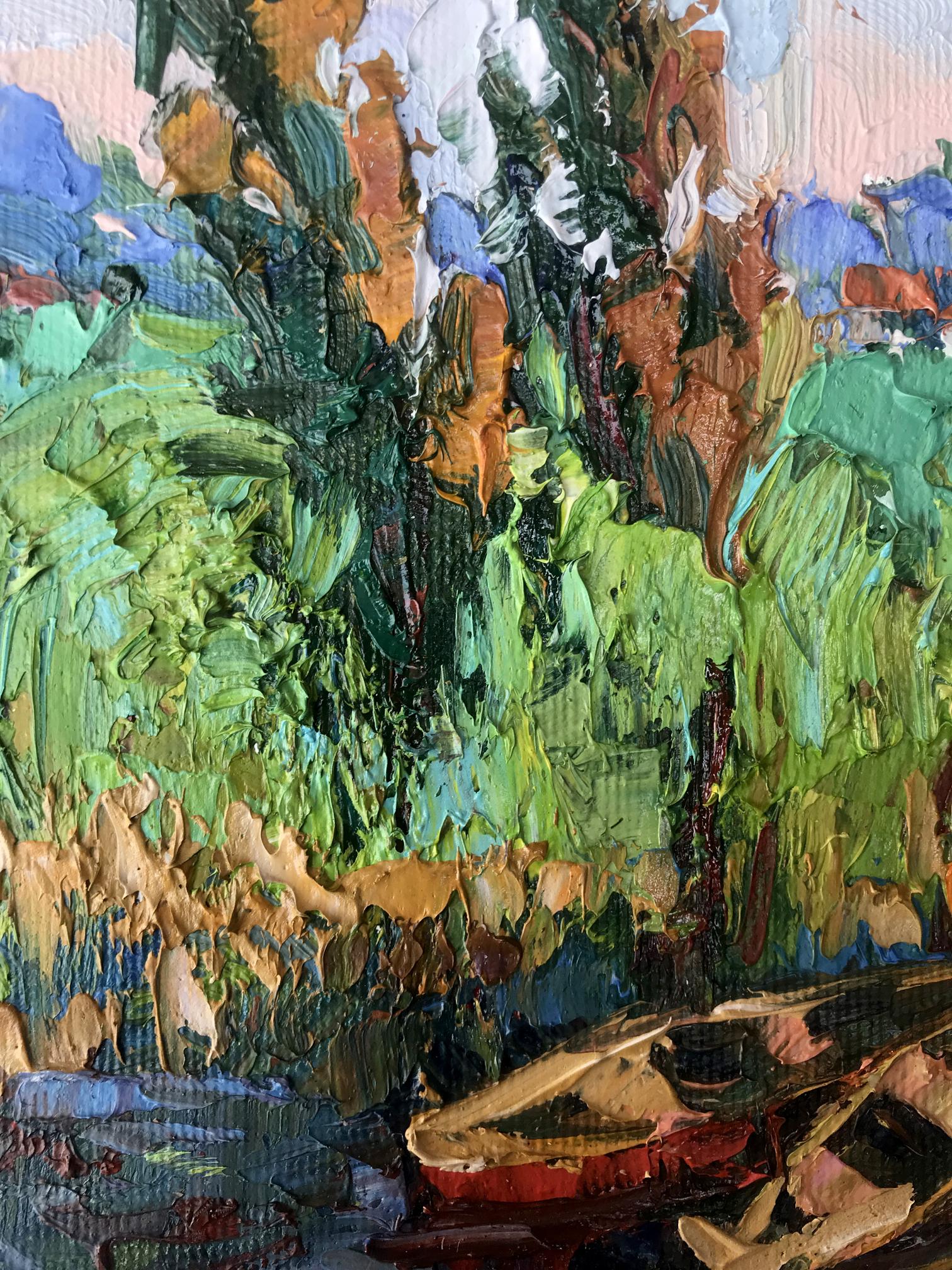 Oil rendition of "Backwater Beauty" by Oksana Ivanyuk