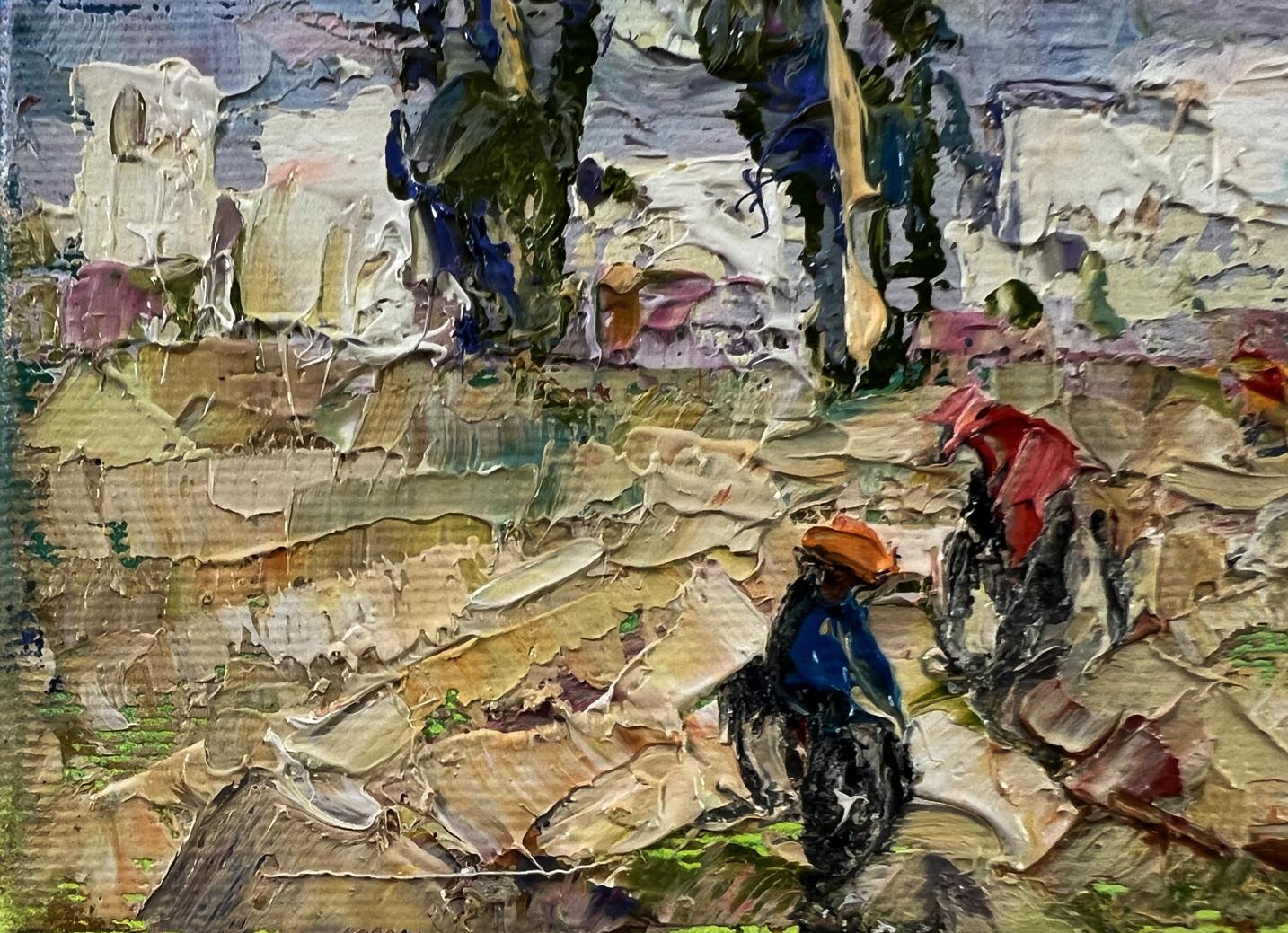 Impasto oil painting Heat outside the city by Oleksiy Ivanyuk