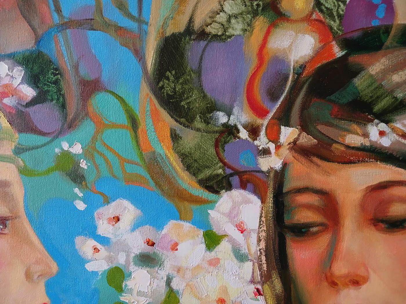 Abstract oil painting Breath of Spring by Anatoly Tarabanov
