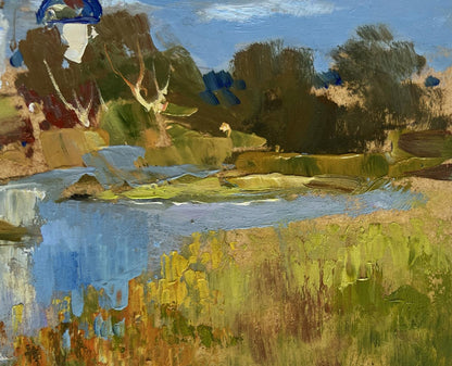 Impressionistic oil painting of Golden Domes church by Yuriy Suprunchuk