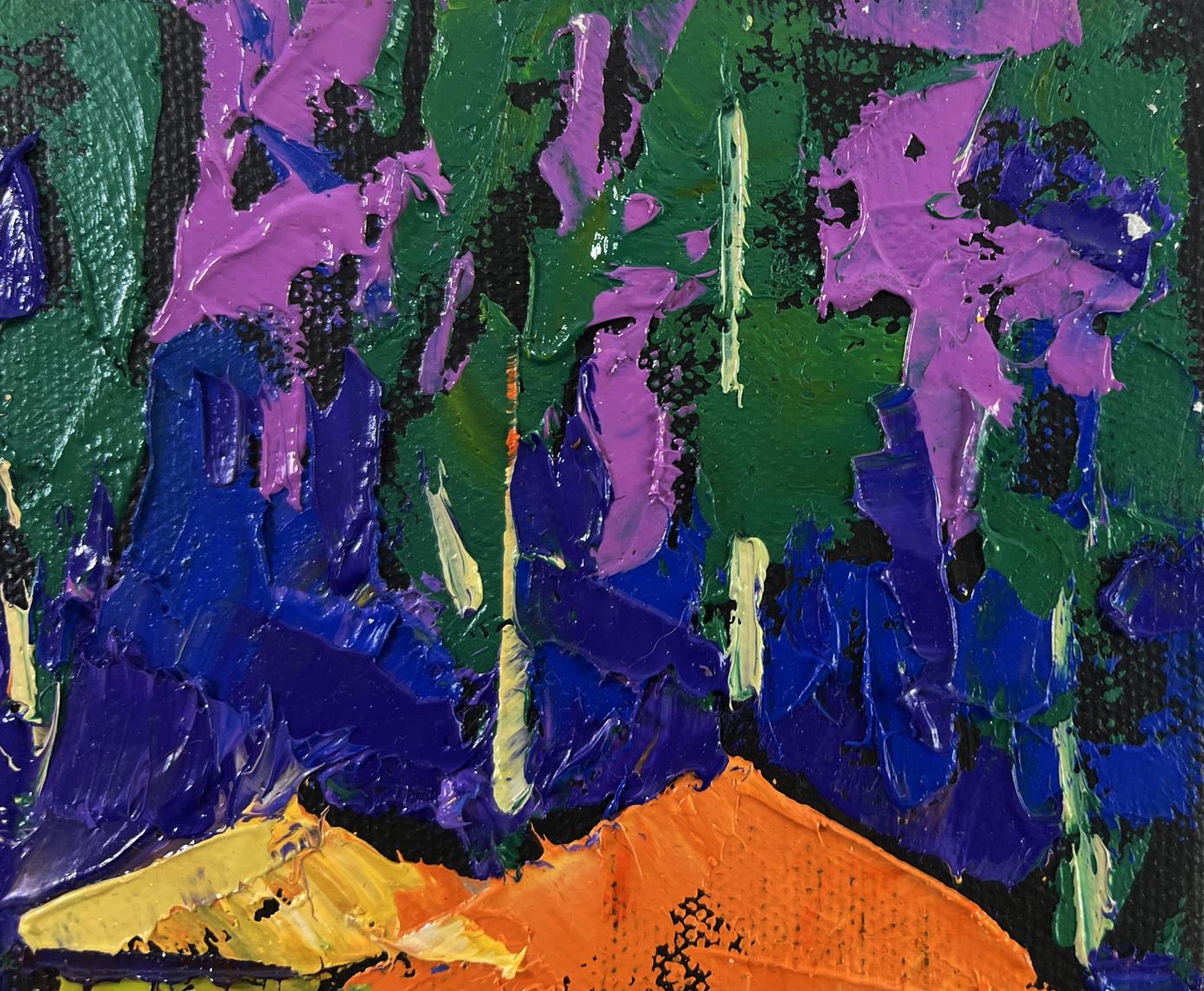 Vibrant oil painting Sky with peace over sleeping earth by Oleksiy Ivanyuk