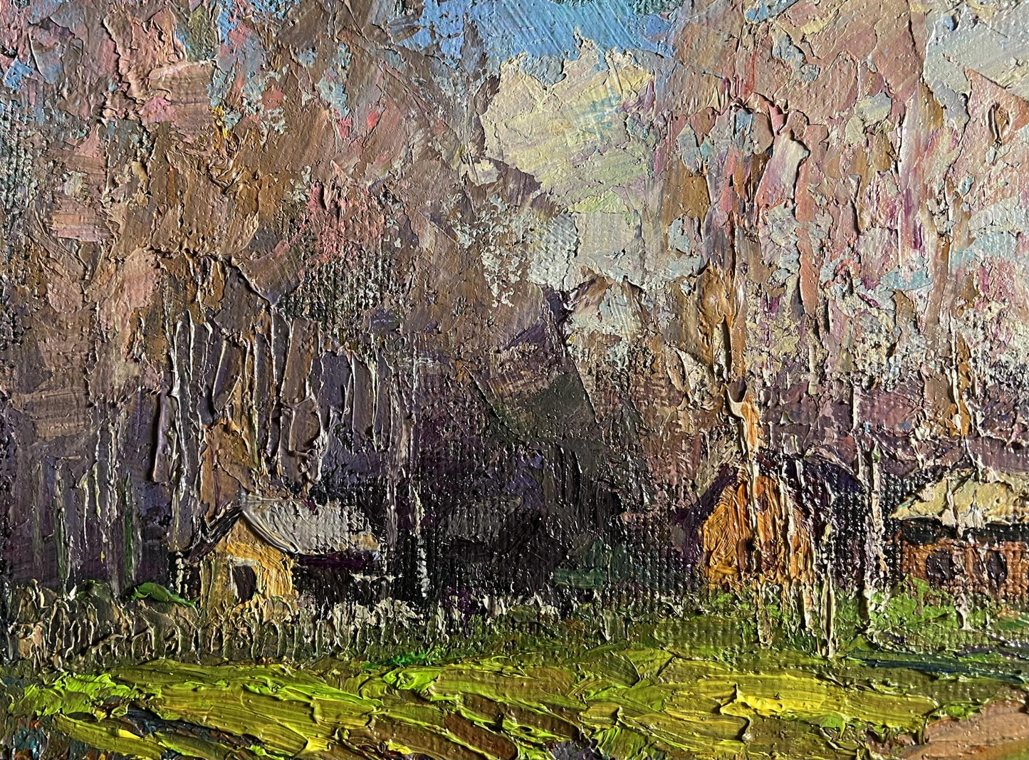 Oil painting The fragrant nature of spring by Boris Serdyuk, rustic landscape