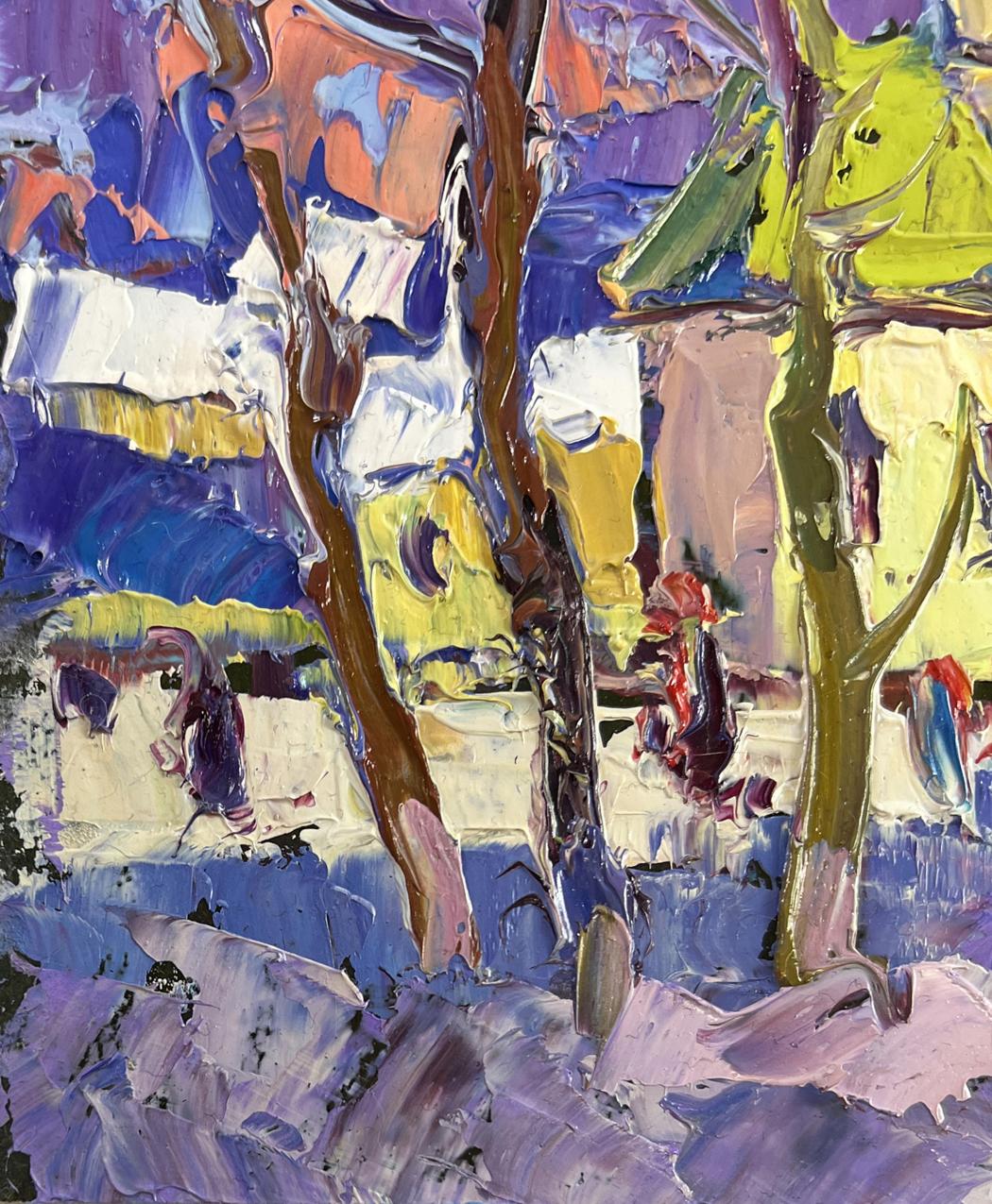 Vibrant impressionist oil painting Spring in every breath by Oksana Ivanyuk
