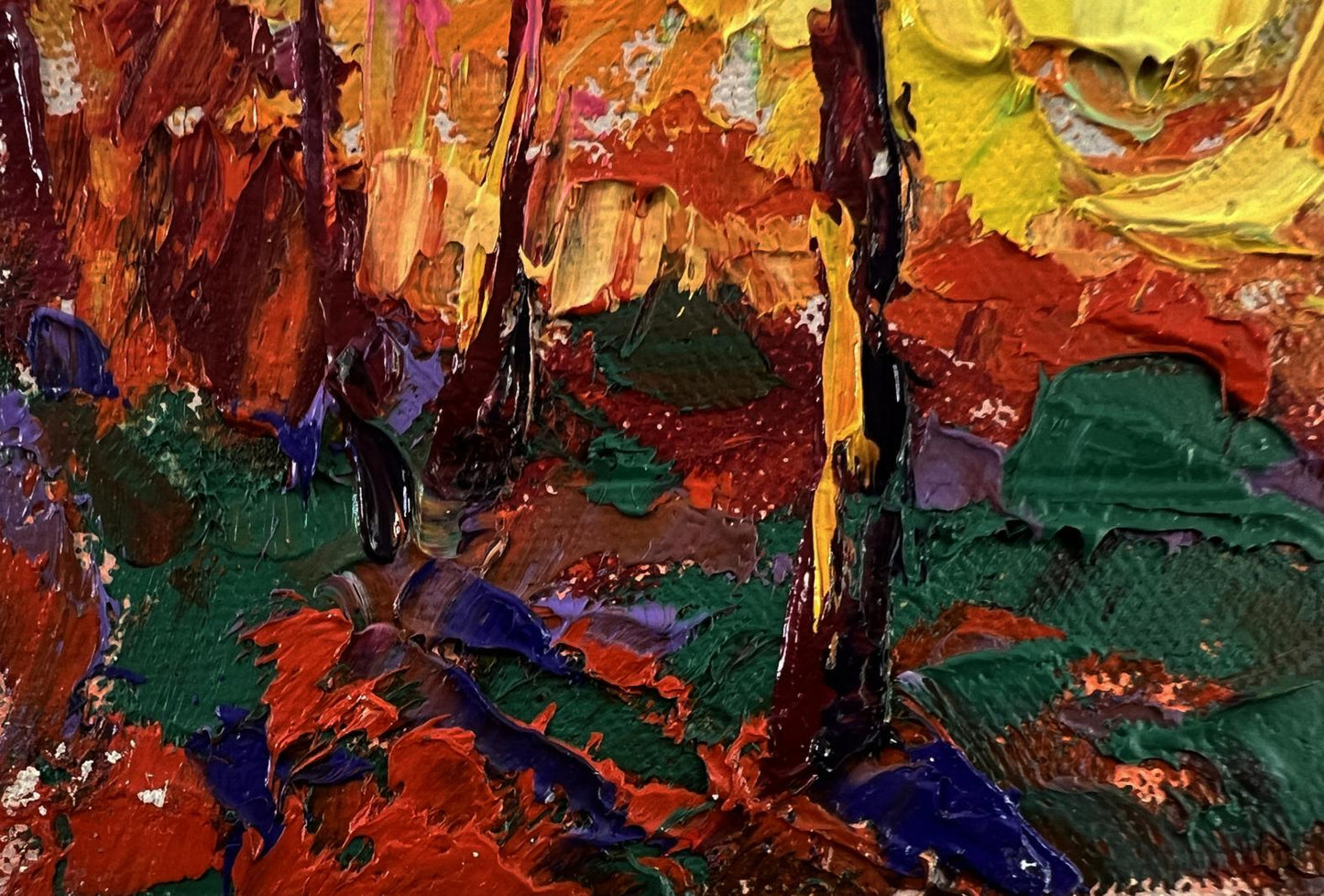 Vibrant impressionist oil painting The setting of the sun by Oleksiy Ivanyuk