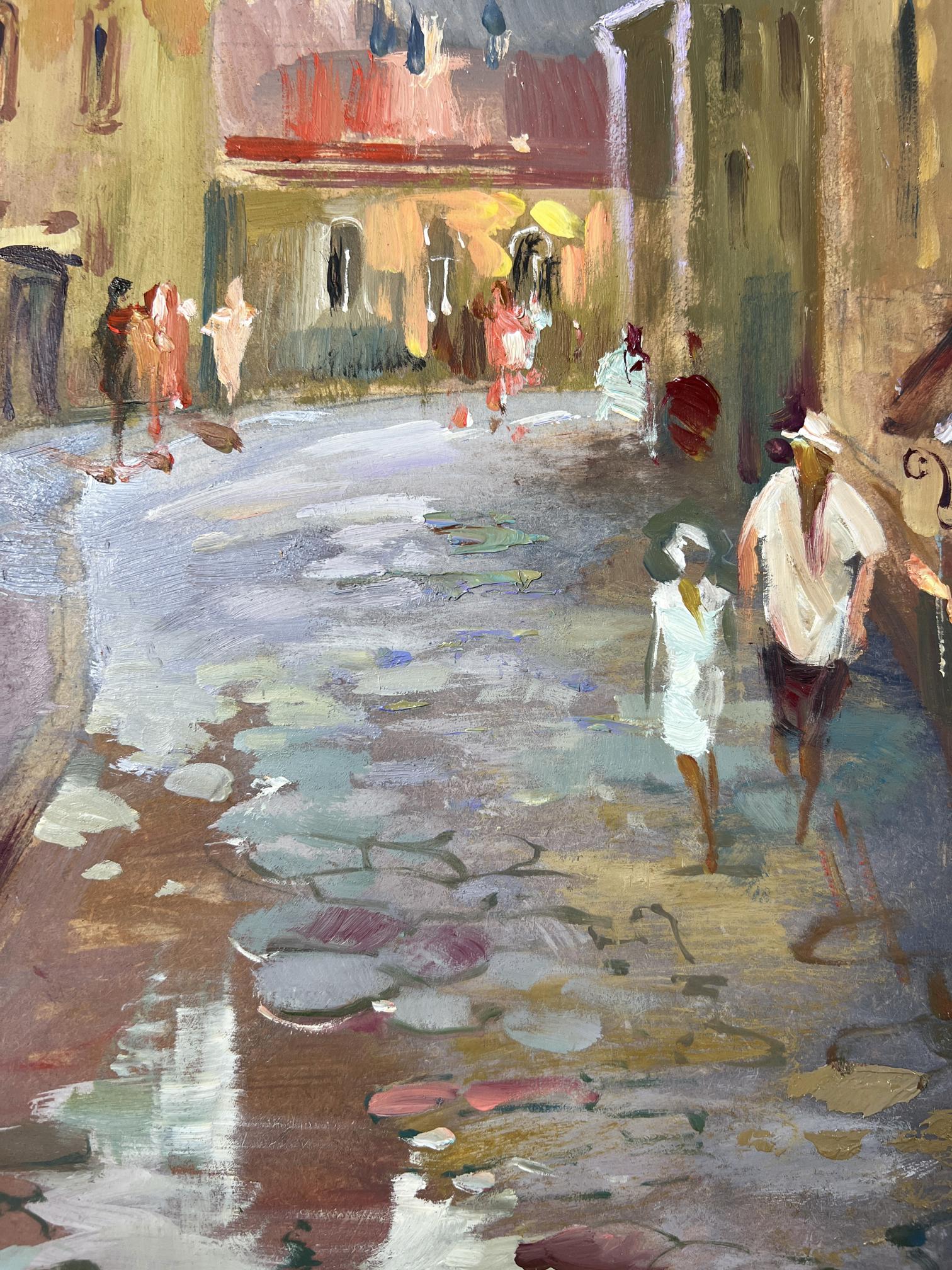 Vibrant impressionist oil painting Childhood alley by Yuriy Suprunchuk