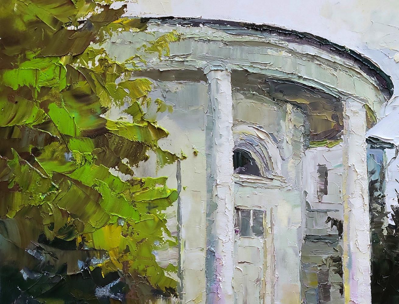 Oil painting of White administration building by Boris Serdyuk