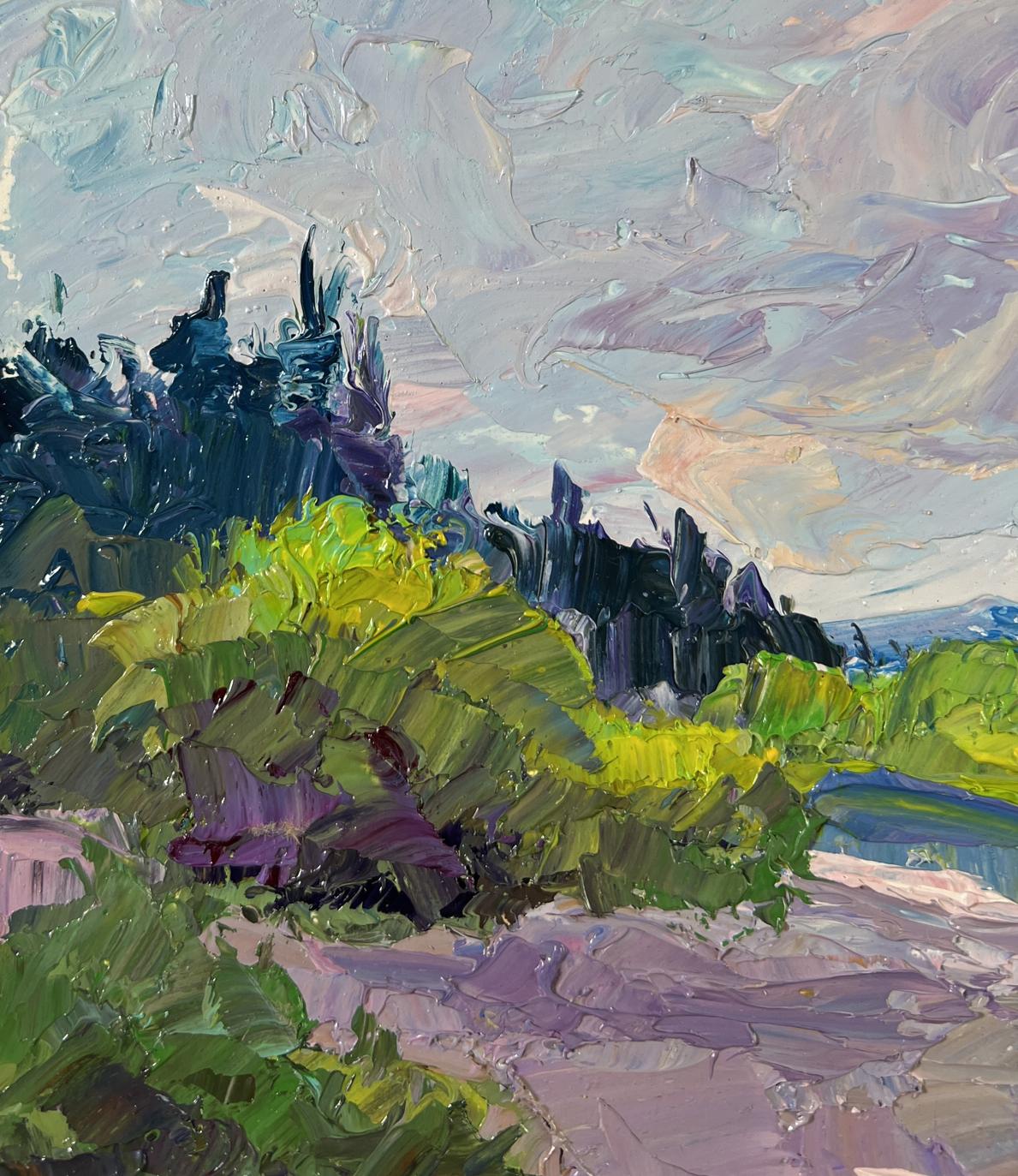 Vibrant impressionistic oil painting Sand underfoot by Boris Serdyuk