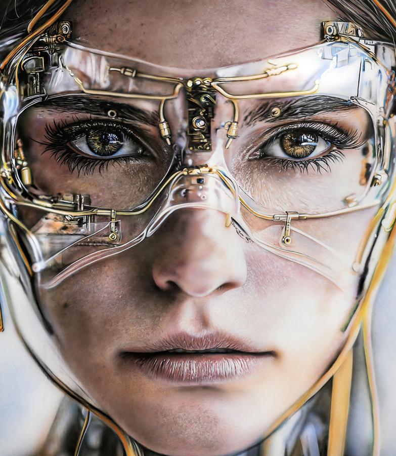 Acrylic painting My New Glasses Johannes Wessmark