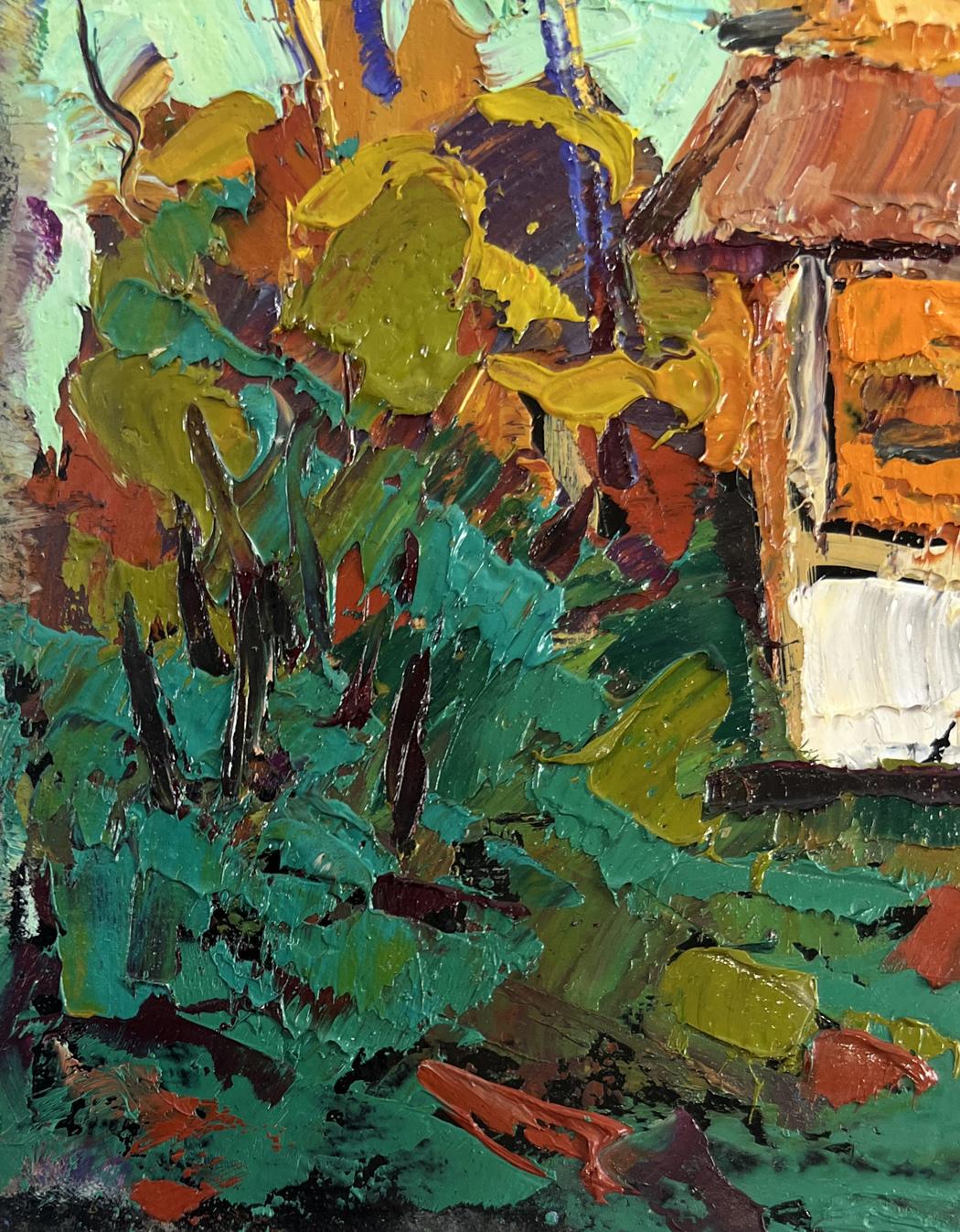 Vibrant impressionist oil painting Winds and sun of summer by Oksana Ivanyuk