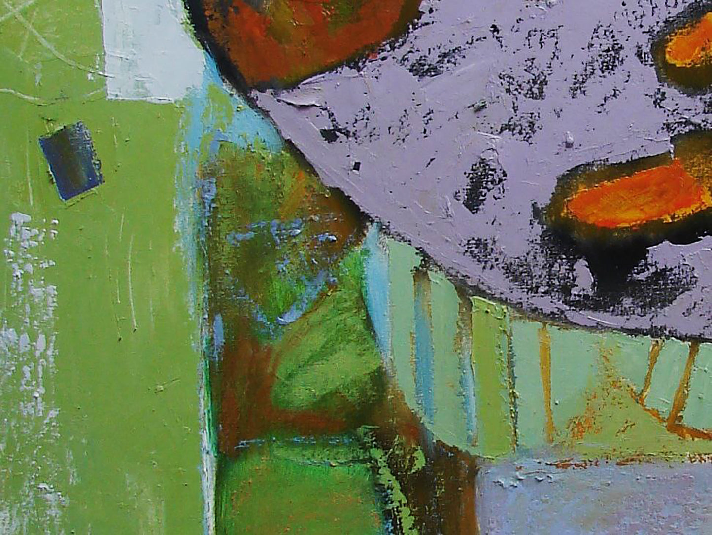 Oil painting Gentle letters by Tatyana Shulyak in vibrant textured hues