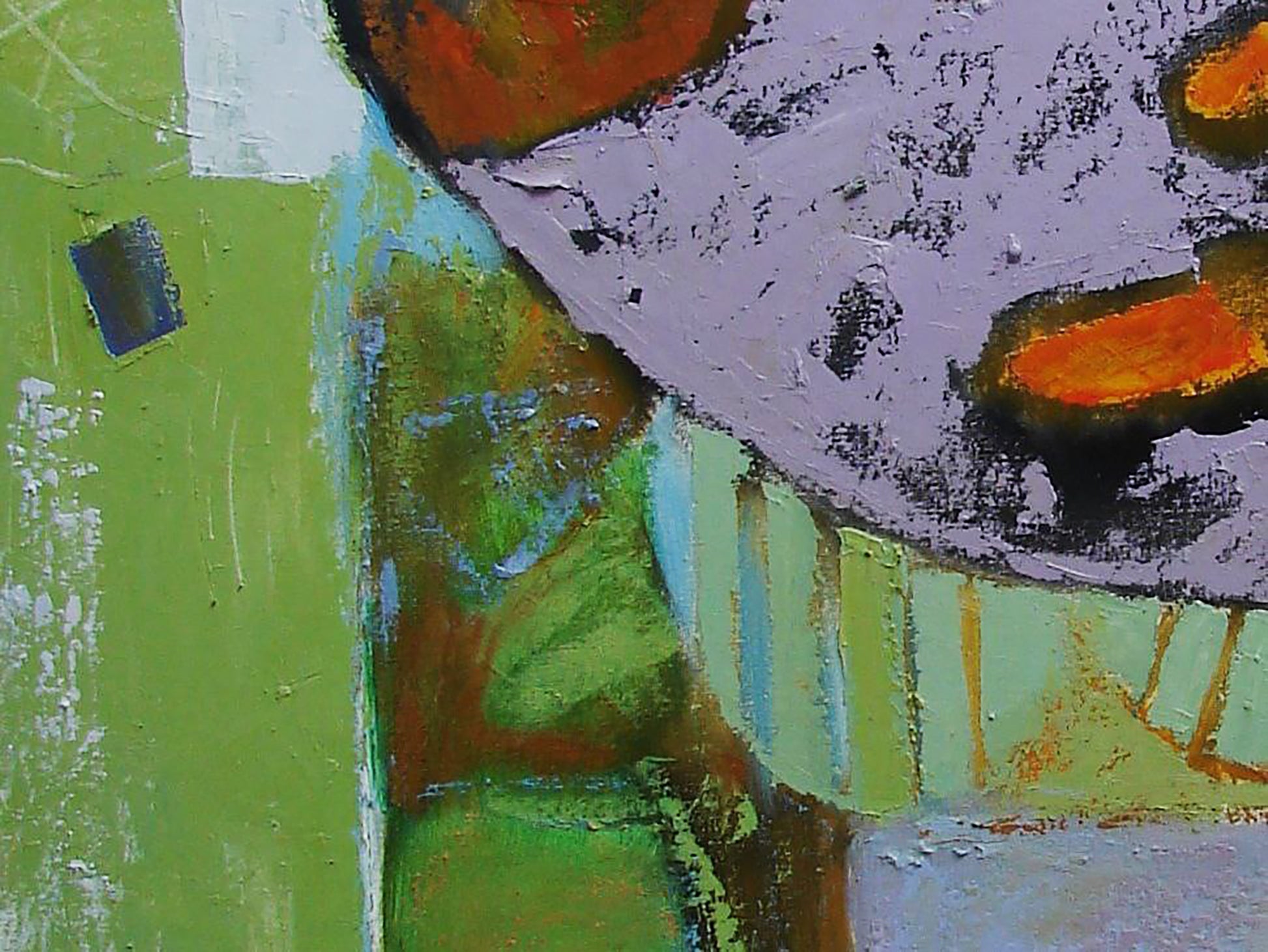Oil painting Gentle letters by Tatyana Shulyak in vibrant textured hues