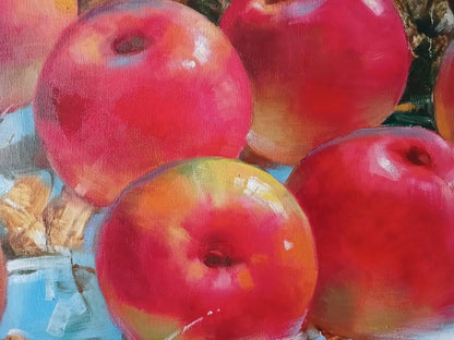 Abstract oil painting Apples On The Snow Anatoly Tarabanov