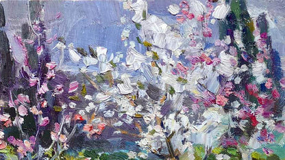 Oil Painting Spring Nature Landscape 